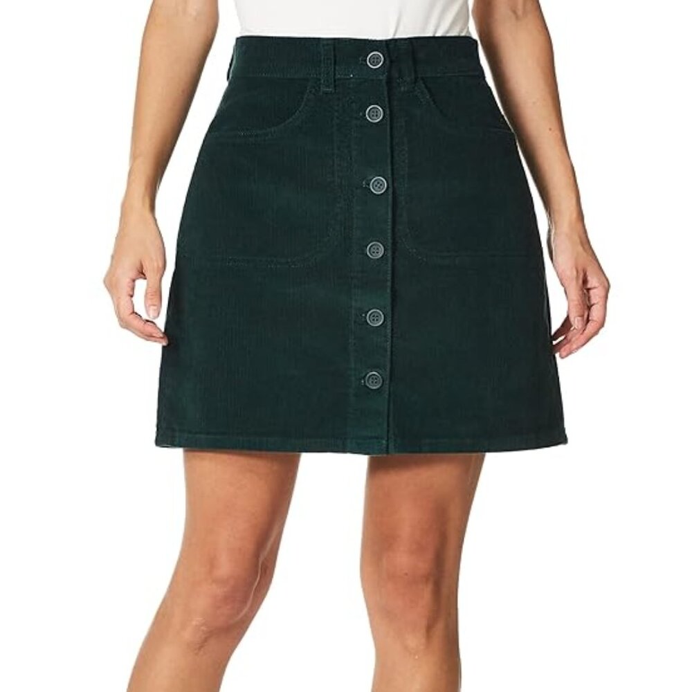 French Connection *  Women’s Corduroy Skirt * Pine Green, Size 10